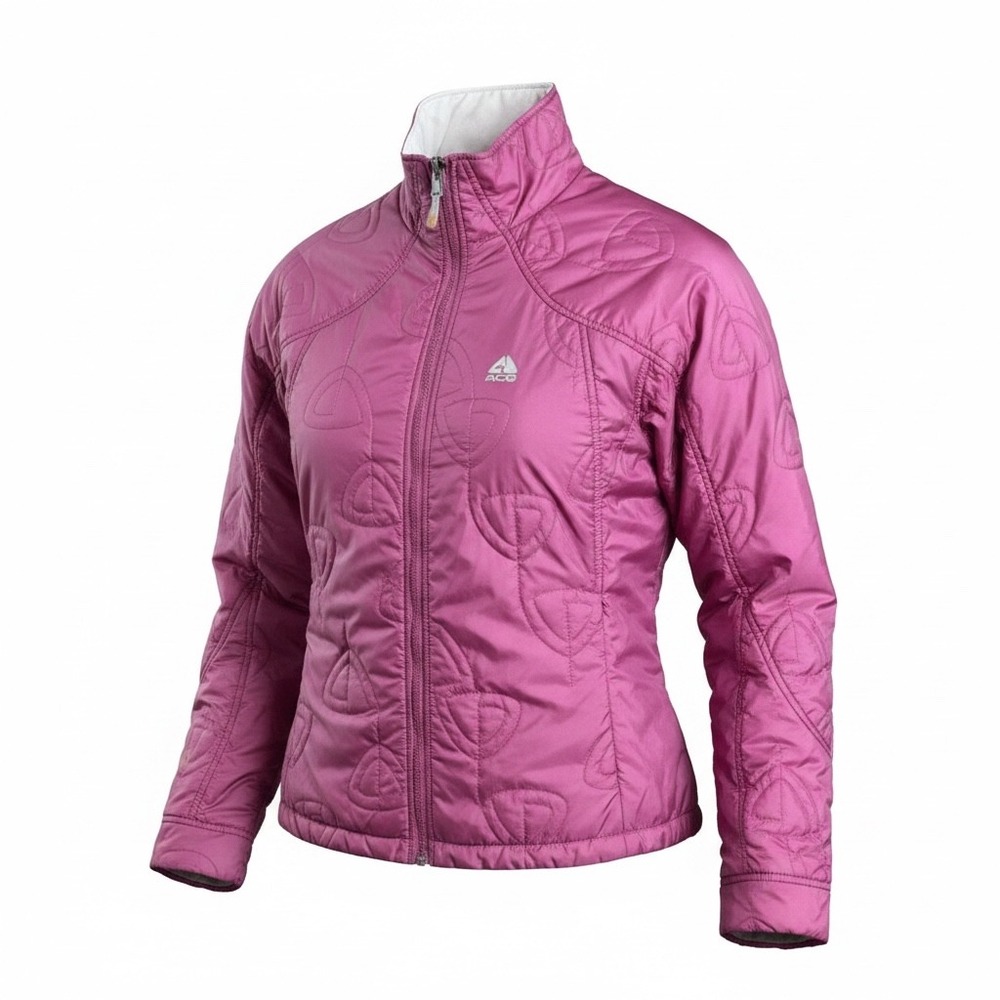 Nike ACG Womens Thermal Layer 2 Quilted Puffer Jacket Magenta Pink XL RN104141
